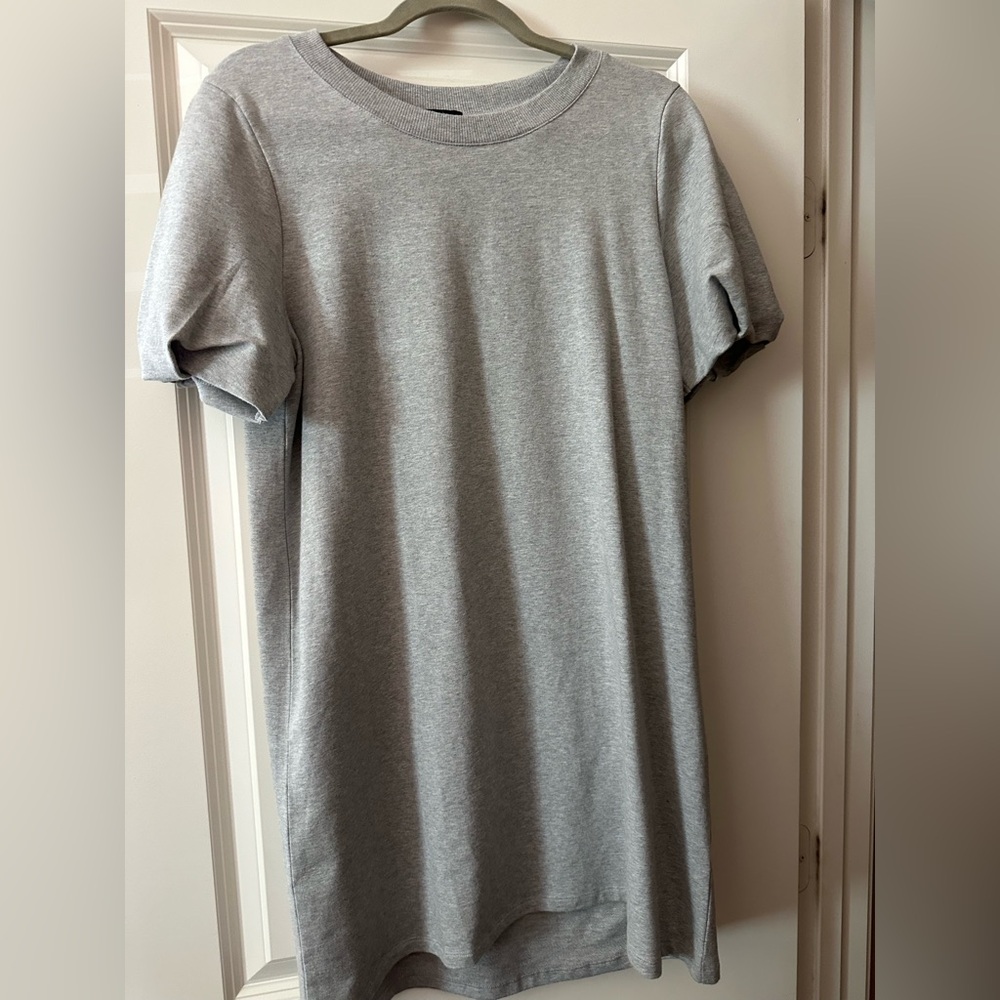 Halogen Gray Short Sleeve Dress Casual Comfort